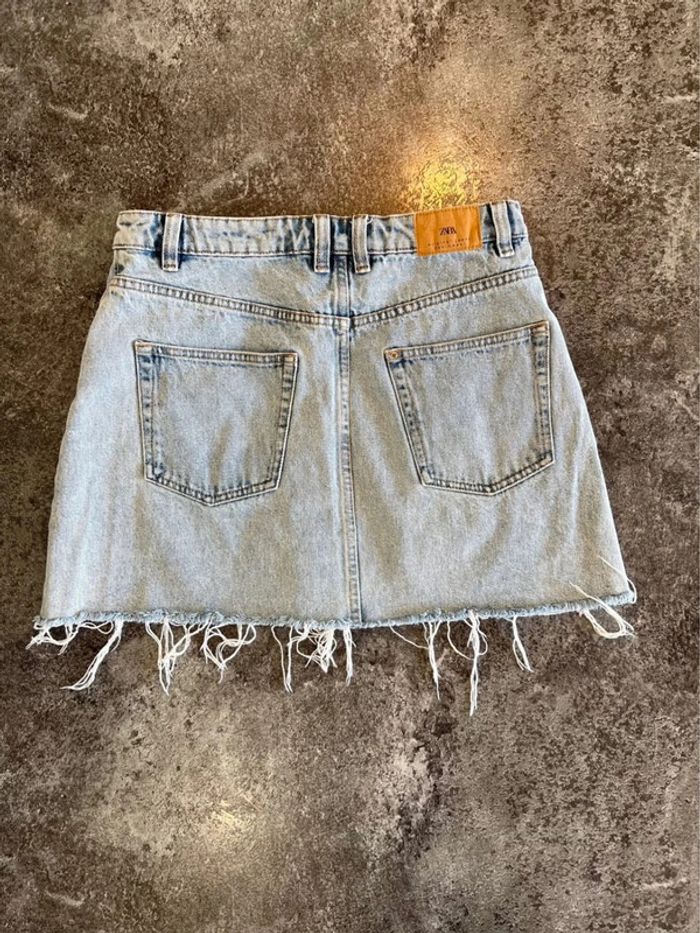 Jupe jean femme Zara taille M Women denim skirt Gonna denim donna Jeansrock Damen - photo numéro 3
