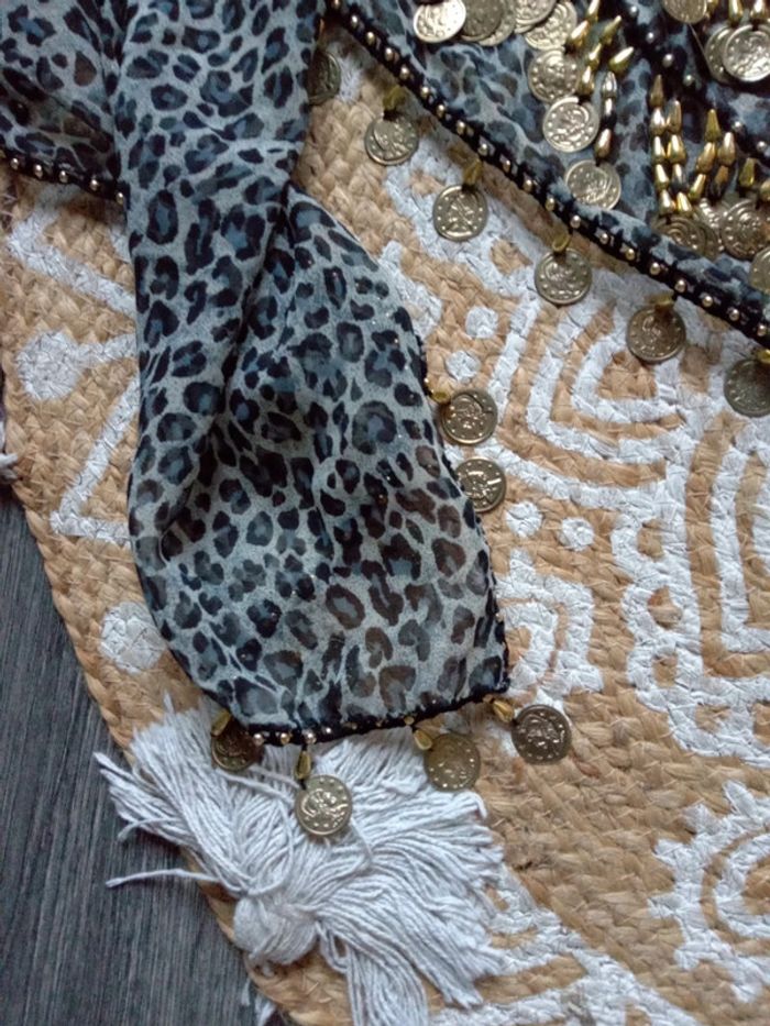 Foulard danse orientale léopard - photo numéro 2