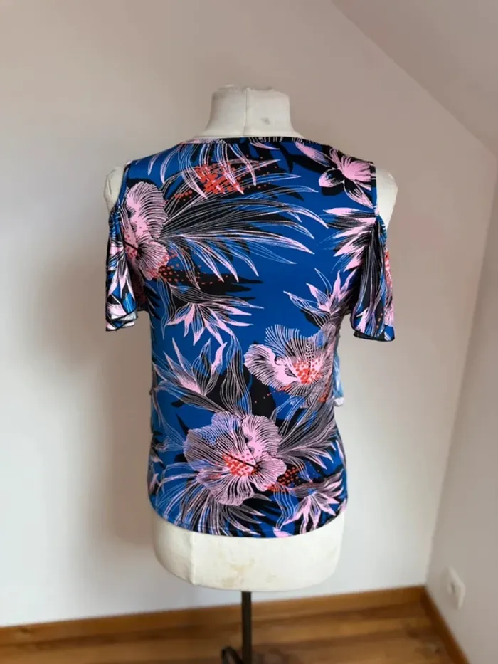 Superbe blouse fluide fleurie extensible neuve Morgan 🌸 34 36 XS S - photo numéro 7