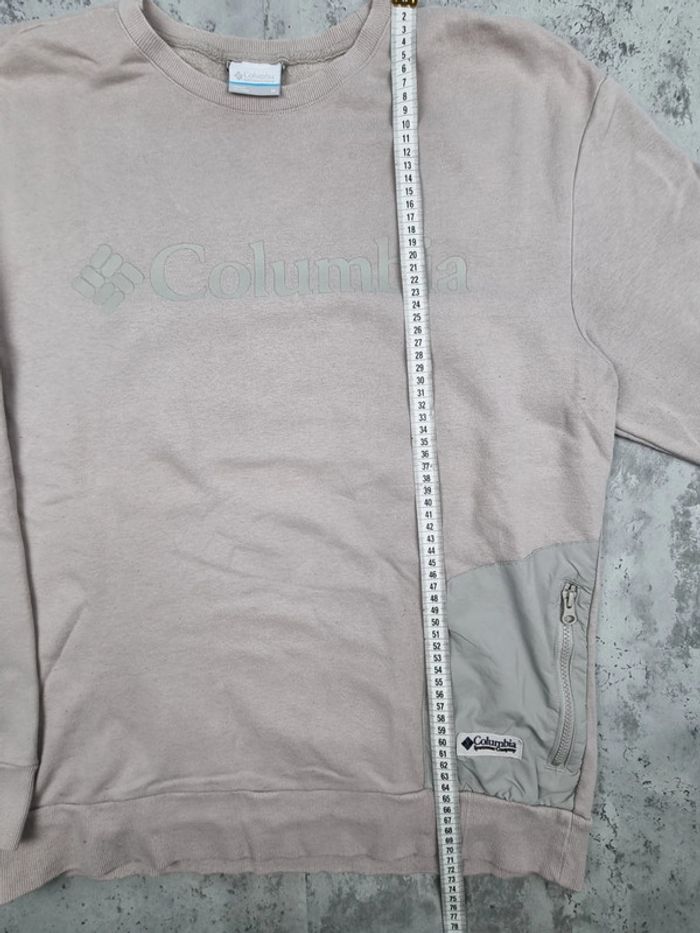 Sweat Columbia crème – Taille M Homme (mesures en photos) - photo numéro 8