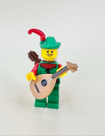Lego Figurines Castle : Troubadour et son luth - NEUF