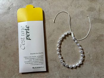Bracelet de cheville en perles My Little box neuf