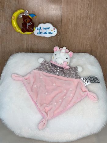 MD138 doudou licorne 🦄 mots d’enfants