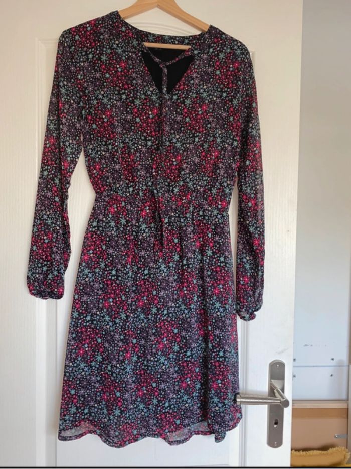 Robe courte fleurie