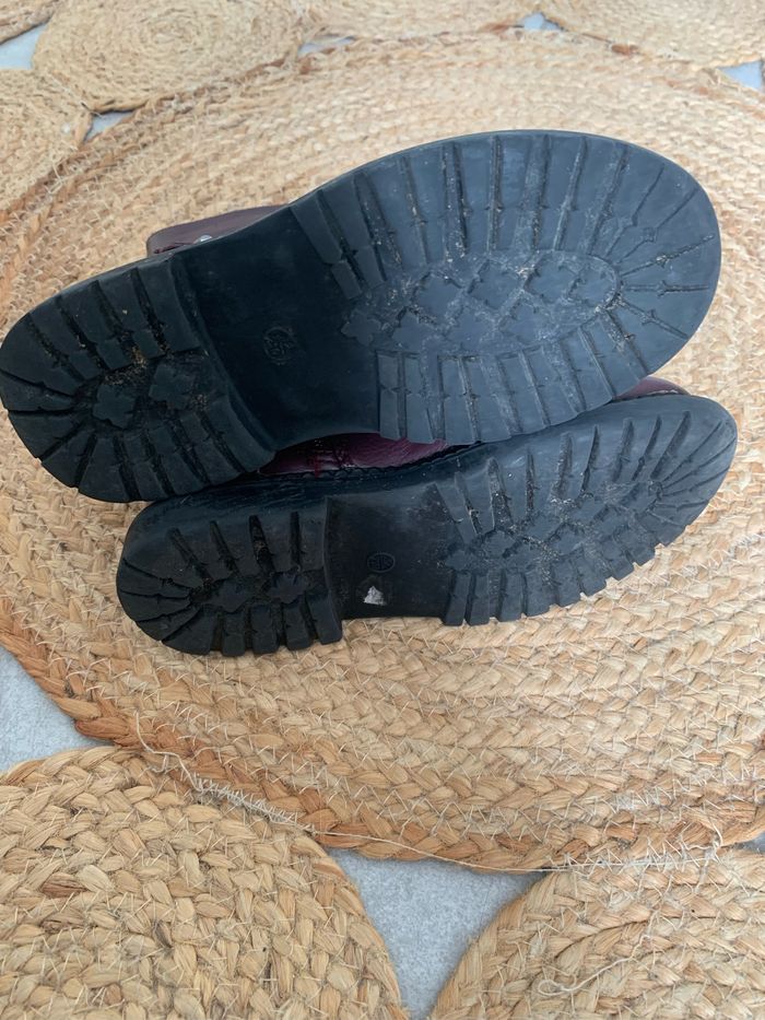 Bottes bordeaux avec perles 32 - photo numéro 6