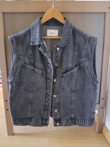 Veste en jean gris noir Promod 44