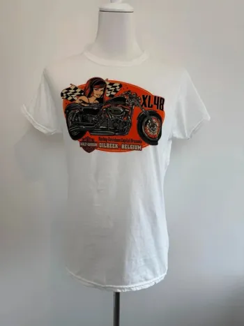 T-shirt Harley Davidson femme blanc taille M super état