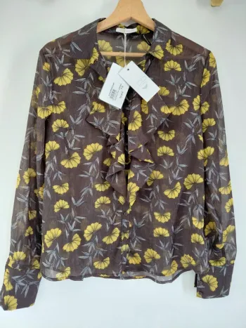 Blouse imprimé volant neuve Les Petites Bombes