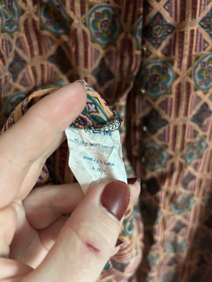 Jolie chemise à motifs • Daniel D • taille L/40 • en Rayonne - photo numéro 9