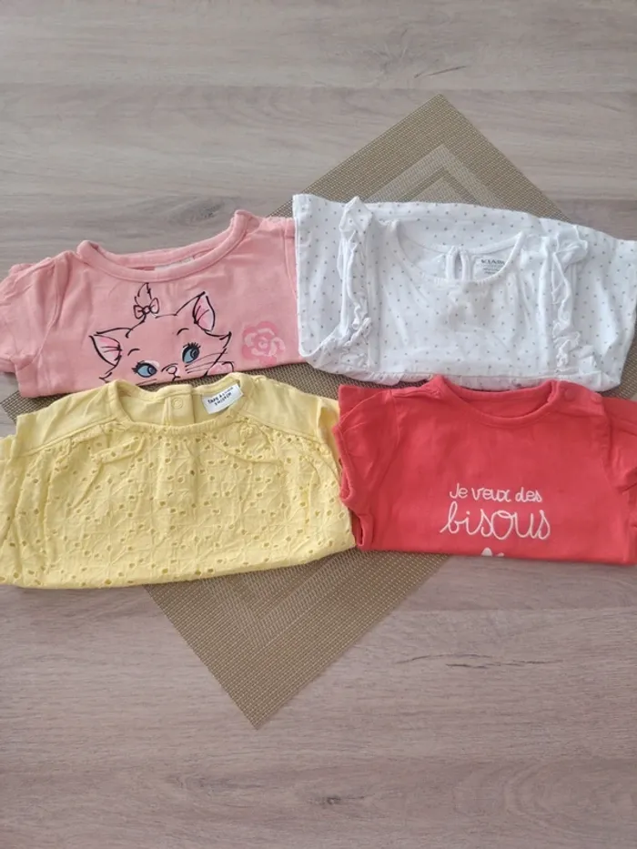 Lots Tshirt manches courtes 3 mois