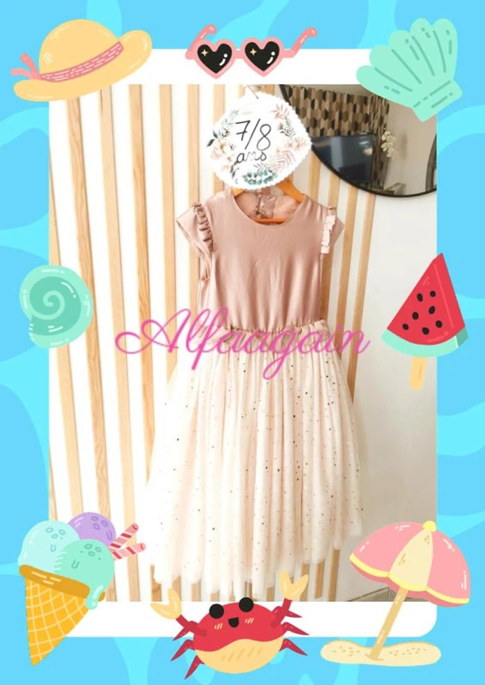 Sublime robe de soirée /cérémonie tao dream 7/8ans