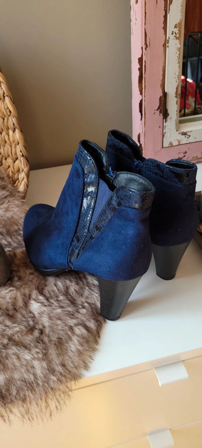 Bottines Treed One Taille 41 Marine - photo numéro 3