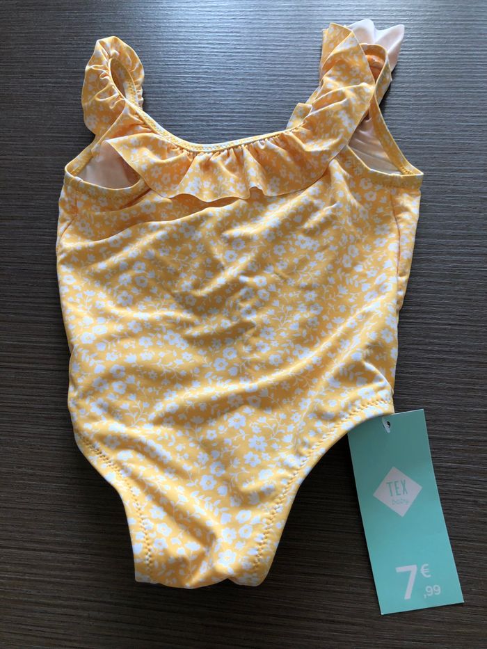 maillot de bain fille tex baby 71 cm 9 mois - photo numéro 1