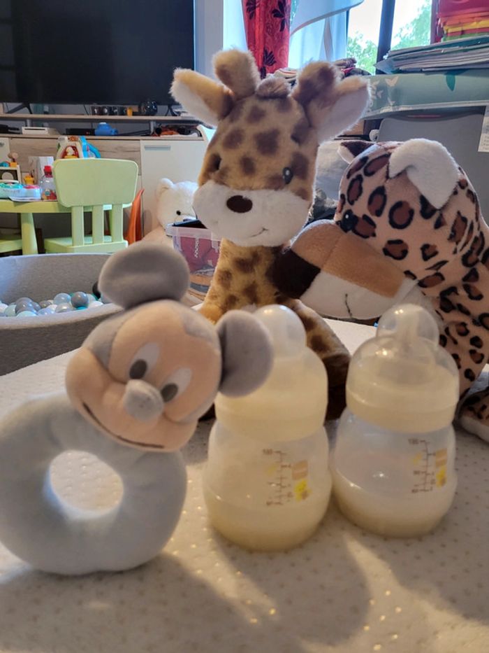 Lot de 2 biberons Easy Start anti-colique 130 ml Colors of Nature - photo numéro 2