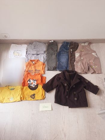 Lot 12 mois Garçon 12 pièces