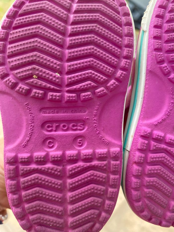 Sandales crocs rose fuschia c5 ou 22 - photo numéro 10