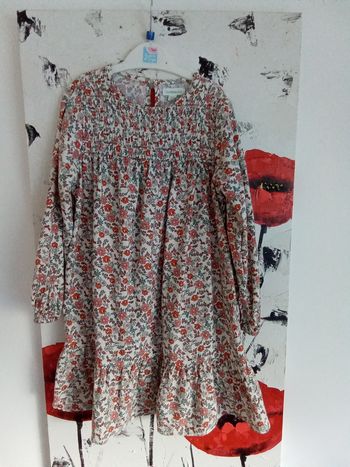 Robe fleurie manches longues Vertbaudet taille 5 ans