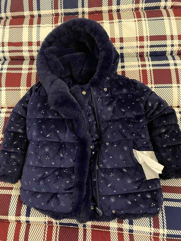 Manteau fille réversible