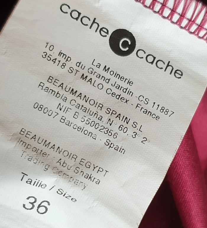 💜 Robe avec col taille S 36 Cache Cache #emyfleury_36femme - photo numéro 3