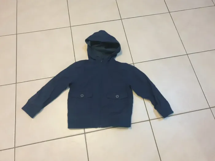 Manteau fin bleu marine 4 ans monoprix