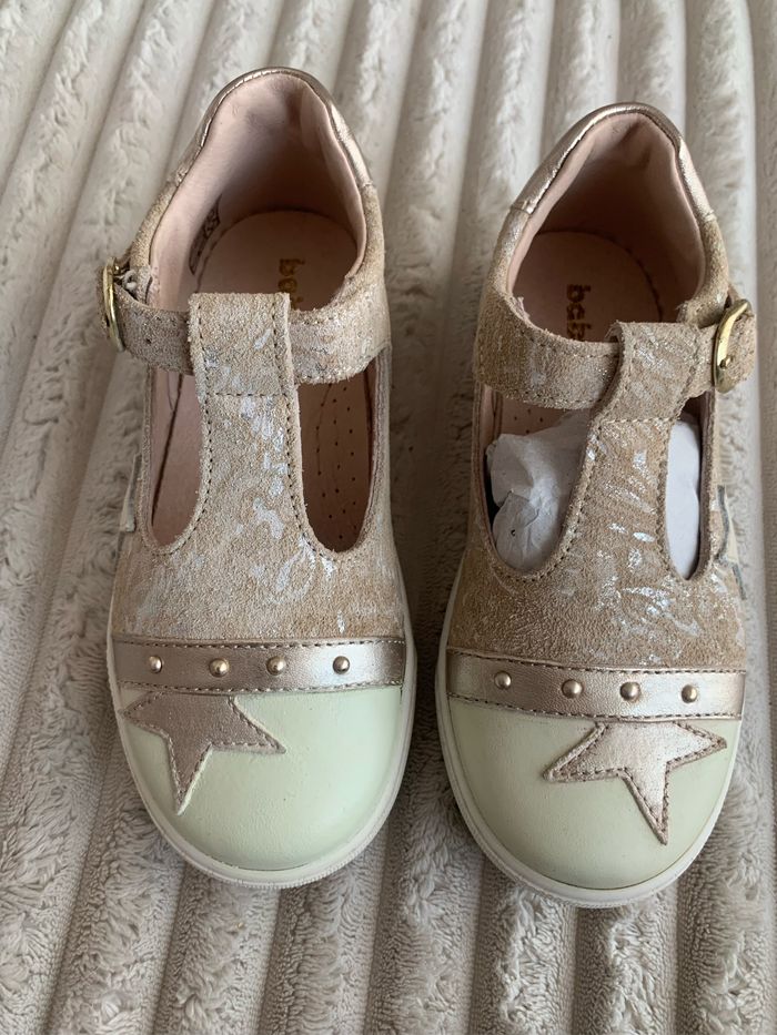 Ballerines rose cuir