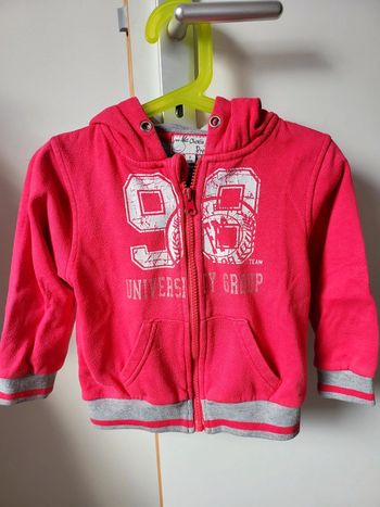 Gilet à capuche zippé fille 3 ans charlie et prune bon état