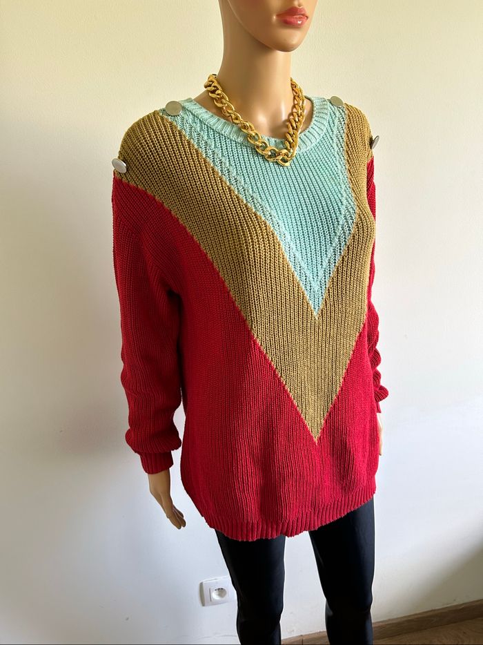 Pull d’hiver à manches longues Naf Naf taille M TBE - photo numéro 2
