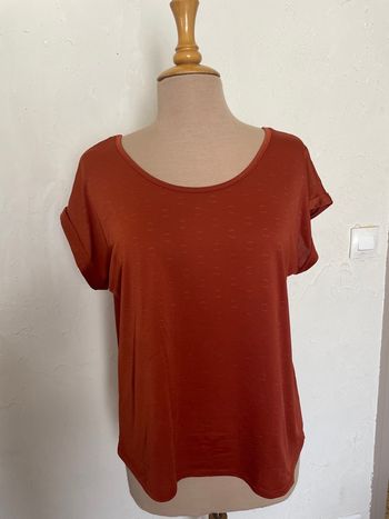 T-shirt blouse marron T.M