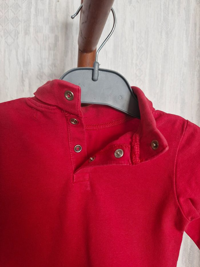 🎯 T-shirt manches longues bébé - Tissaia - Taille 9 mois - Coton/Elasthanne - photo numéro 3