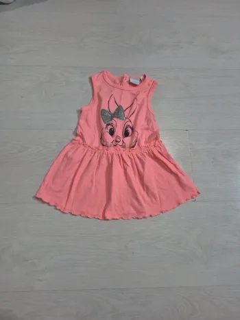 T-shirt long rose sans manches