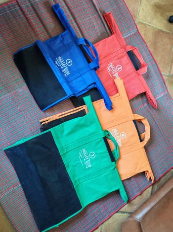 Trolley Bags 4 Sacs à Courses avec Poignées Renforcées - Parfait pour Chariot