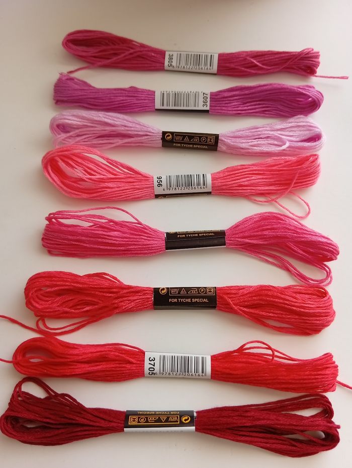 Lot 8 fils à broder ou bracelet brésilien neuf - photo numéro 2
