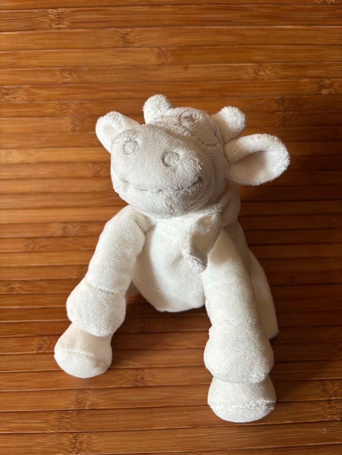 Doudou vache Lola blanche noukie’s 25 cm