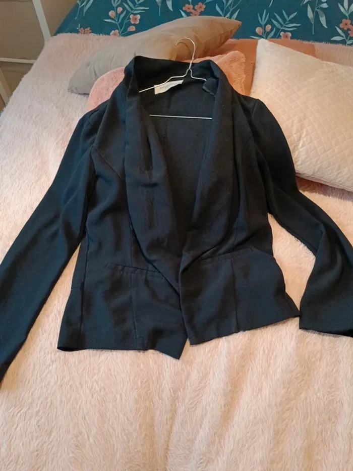 Veste noire de tailleur légère femme