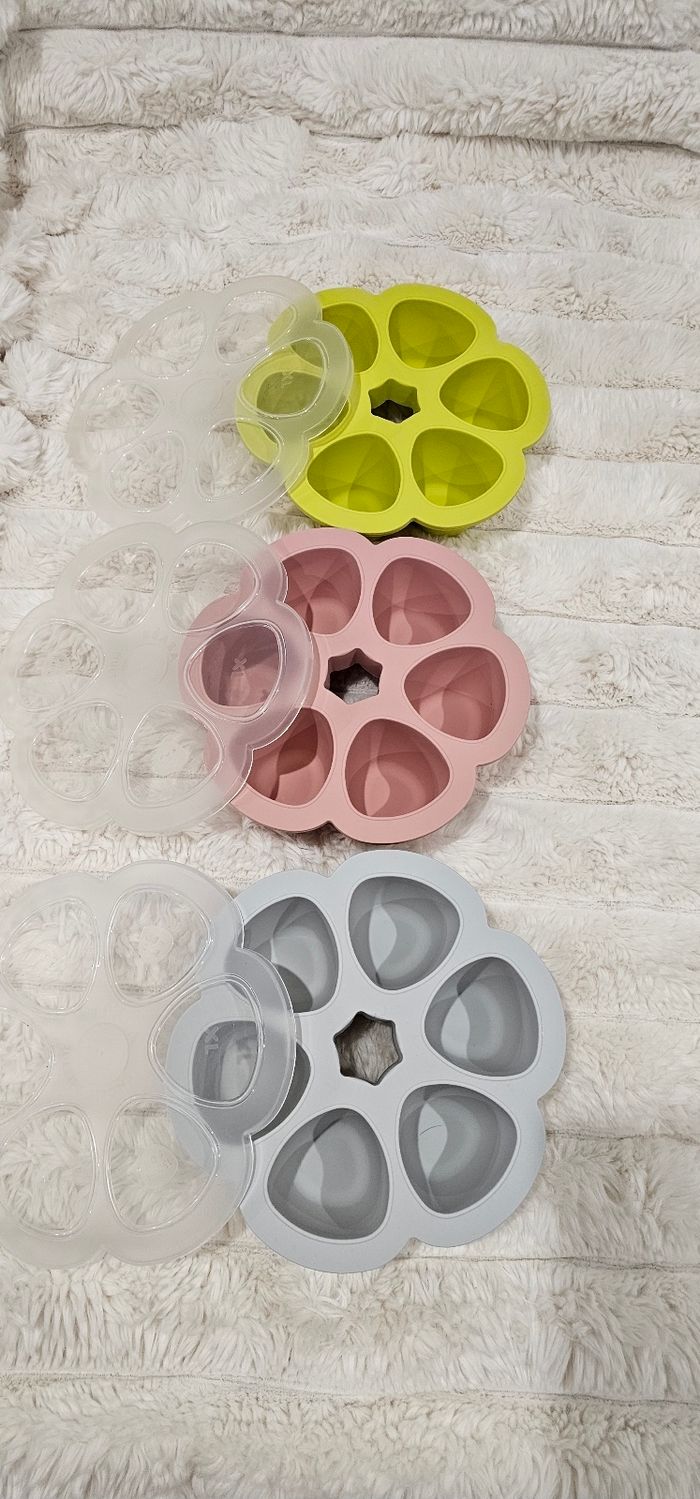 Lot de 3 fleurs 🌸 multiportions BEABA XL 150ML