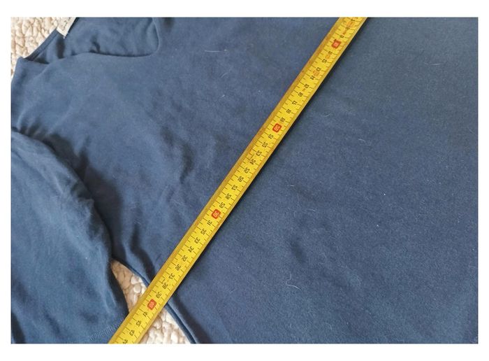 Haut bleu marine à manches 3/4 style basique - - photo numéro 5