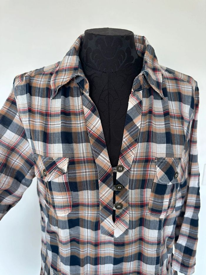 Chemise tunique à carreaux Cache Cache - photo numéro 3