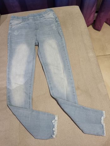 Jeans jegging fille 10-11 ans denim
