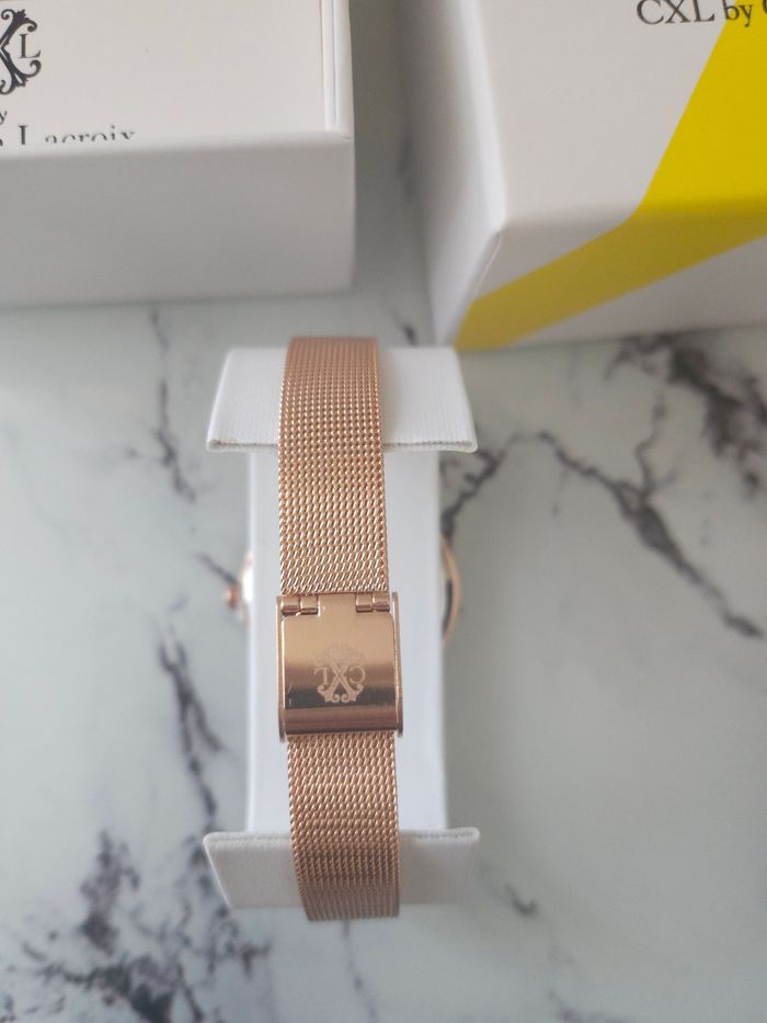 Montre quartz alliage doré rose - photo numéro 5