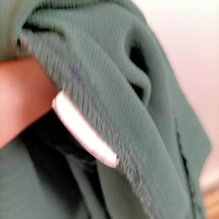 Zara Basic - Top plissé vert bouteille sans manches fluide taille S A1411 - photo numéro 5