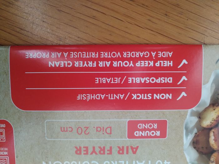 Lot de 40 feuilles rondes anti adhésives pour air fryer (PRODUIT NEUF) - photo numéro 3