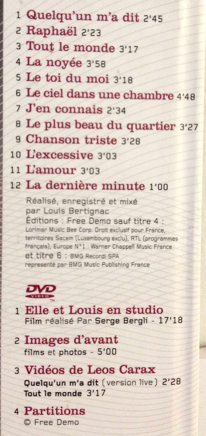 CD musique Carla Bruni quelqu'un m'a dit - photo numéro 3