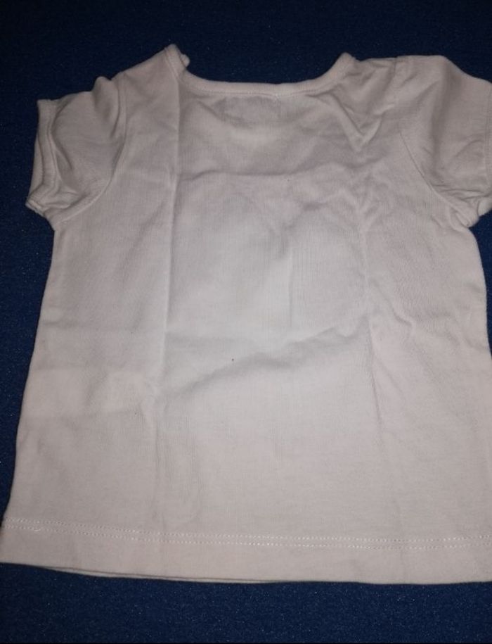 Tee-shirt manches courtes fille 9 mois TEX BABY - photo numéro 2