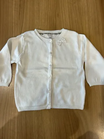 Gilet blanc kitchoun 12 mois