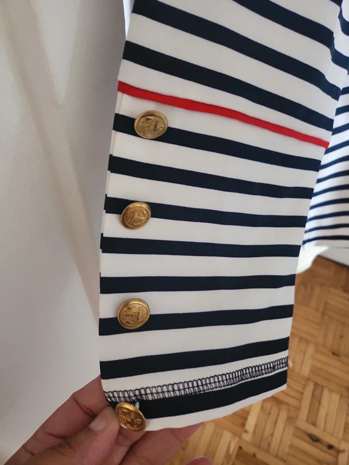 Blouse marine Zara - photo numéro 5