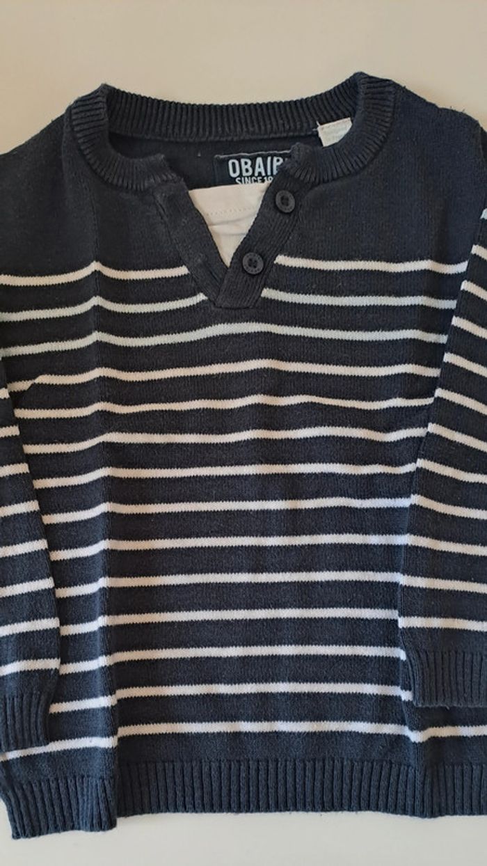 Pull rayé Okaidi - photo numéro 5