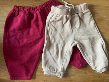 Lot 2 pantalon jogging 6 mois