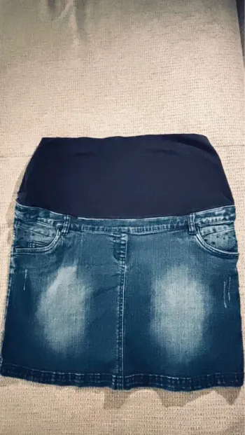 Jupe jeans maternité