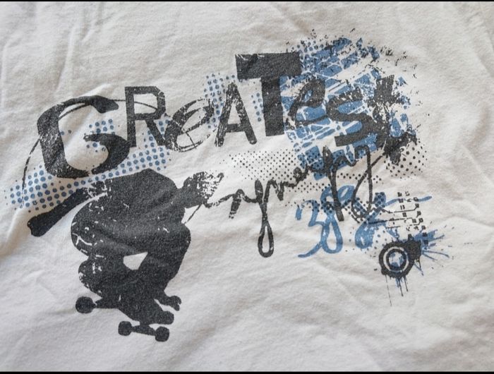 T-shirt mc blanc skateboard In Extenso 8 ans garçon - photo numéro 3