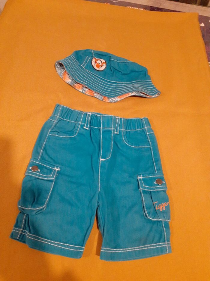 Short et casquette 18mois